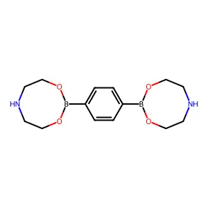 2-[4-(1,3,6,2-Dioxazaborocan-2-yl)phenyl]-1,3,6,2-dioxazaborocane structure