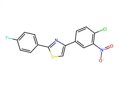 4-(4-Chloro-3-nitrophenyl)-2-(4-fluorophenyl)-1,3-thiazole structure