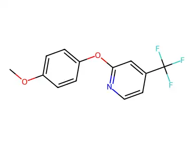 2-(4-Methoxyphenoxy)-4-(trifluoromethyl)pyridine structure