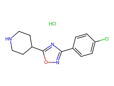 4-[3-(4-chlorophenyl)-1,2,4-oxadiazol-5-yl]piperidine Hydrochloride structure