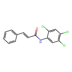 3-phenyl-N-(2,4,5-trichlorophenyl)prop-2-enamide structure
