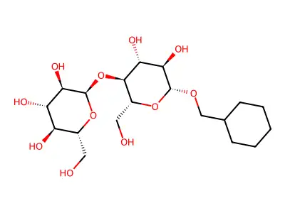 Cyclohexylmethyl-4-O-(a-D-glucopyranosyl)-b-D-glucopyranoside structure