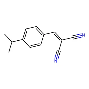 2-[[4-(1-Methylethyl)phenyl]methylene]propanedinitrile structure