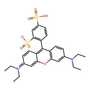 Xanthylium, 3,6-bis(diethylamino)-9-(2,4-disulfophenyl)-, inner salt structure
