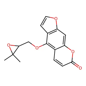 Oxypeucedanin structure