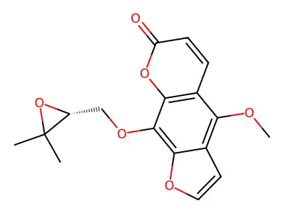 Byakangelicol (Biacangelicol) structure