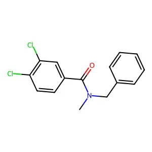 N-benzyl-3,4-dichloro-N-methylbenzamide structure