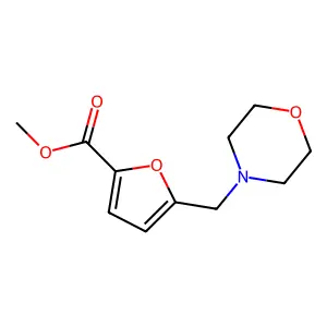 5-Morpholin-4-ylmethyl-furan-2-carboxylic acid methyl ester structure