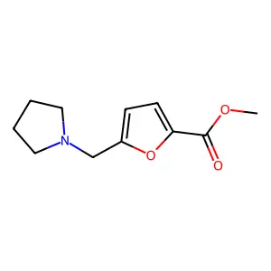 Methyl 5-(pyrrolidin-1-ylmethyl)furan-2-carboxylate structure