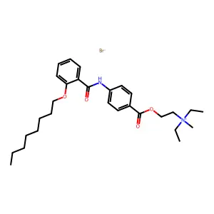 奥替溴铵 structure