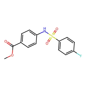 Methyl 4-(((4-fluorophenyl)sulfonyl)amino)benzoate structure