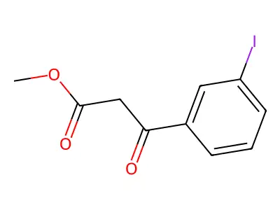 Methyl 3-(3-iodophenyl)-3-oxopropanoate structure