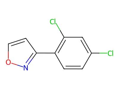 3-(2,4-Dichlorophenyl)isoxazole structure