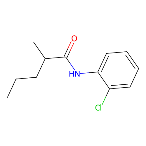 N-(2-chlorophenyl)-2-methylpentanamide structure
