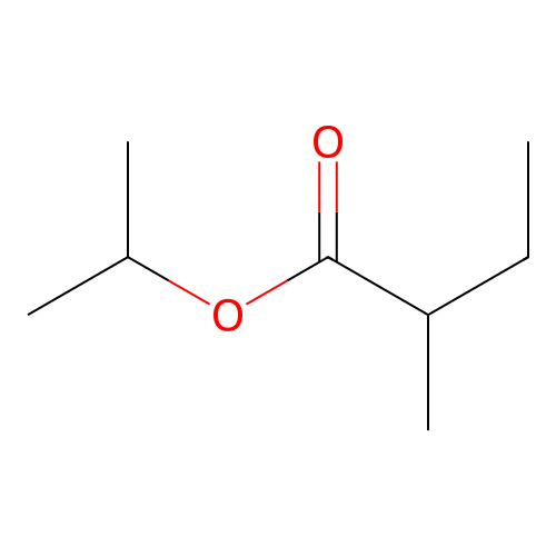 Isopropyl 2-methylbutyrate structure