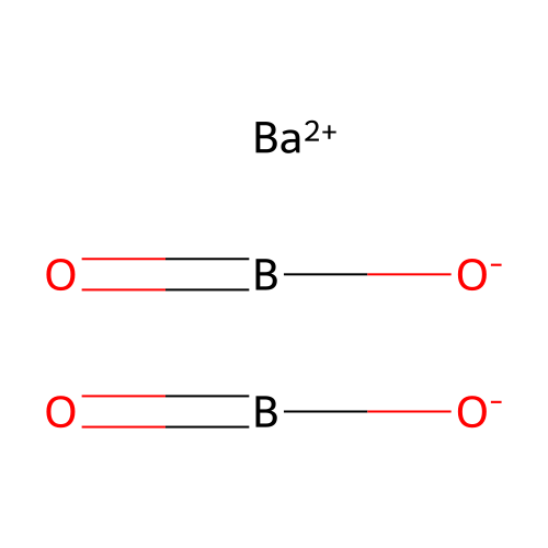 偏硼酸鋇 structure