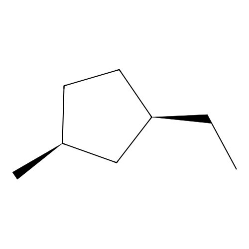 cis-1-Ethyl-3-Methylcyclopentane structure