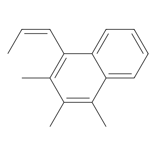 1,2,3-Trimethyl-4-propenylnaphthalene (cis) structure