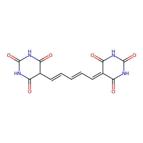 Pentamethinedibarbituric acid structure