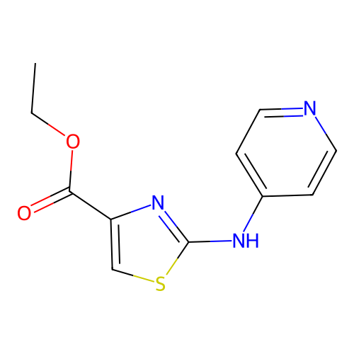 2-(Pyridin-4-ylamino)-thiazole-4-carboxylic acid ethyl ester structure