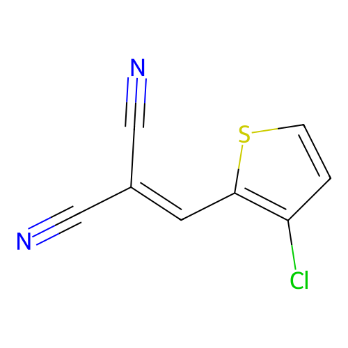 2-[(3-Chlorothiophen-2-yl)methylidene]propanedinitrile structure
