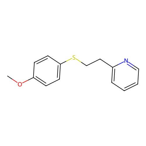 2-(2-((4-Methoxyphenyl)thio)ethyl)pyridine structure