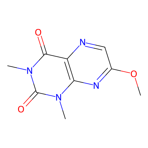 7-Methoxy-1,3-dimethylpteridine-2,4-dione structure