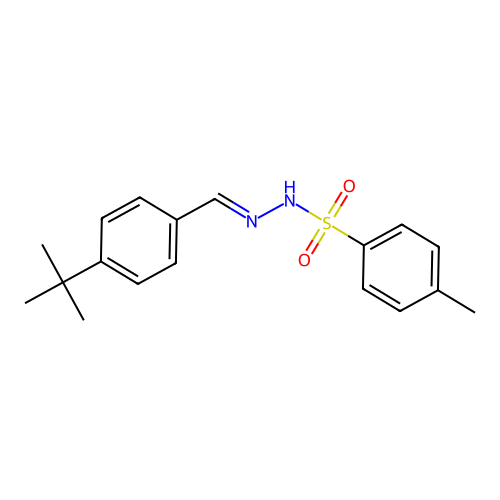N-[(E)-(4-tert-Butylphenyl)methylideneamino]-4-methylbenzenesulfonamide structure