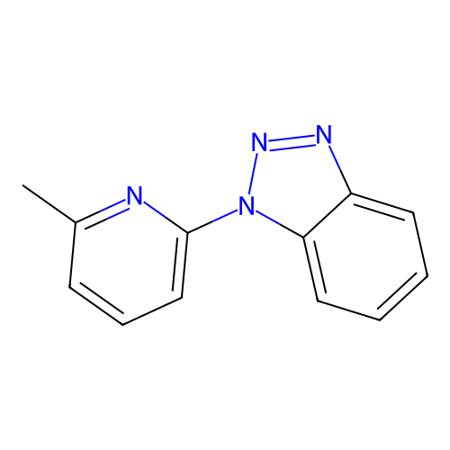 1-(6-methyl-2-pyridinyl)-1H-1,2,3-benzotriazole structure