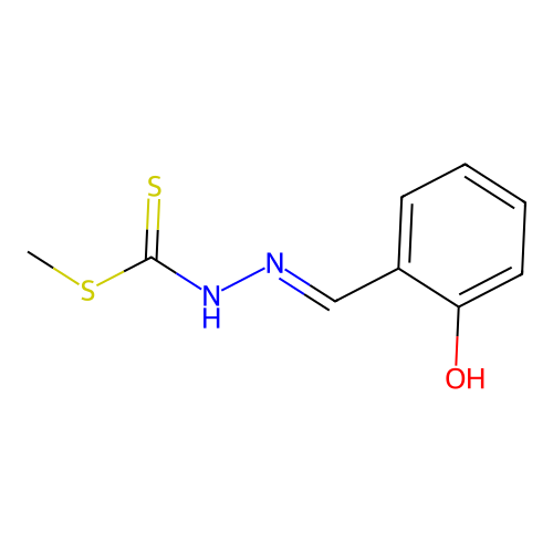 Methyl 3-(2-hydroxy phenyl)methylenedithiocarbazate structure