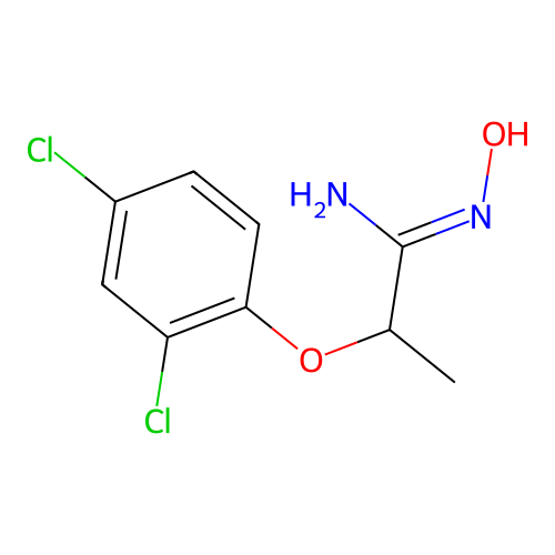 2-(2,4-Dichlorophenoxy)-N-hydroxypropanimidamide structure