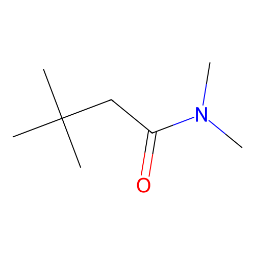 N,N,3,3-Tetramethylbutanamide structure