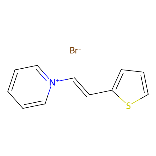 1-(2-(2-Thienyl)vinyl)pyridinium bromide structure