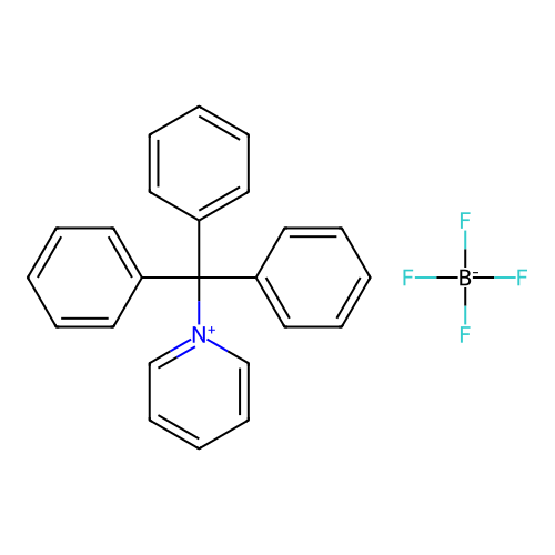 1-(Triphenylmethyl)pyridinium tetrafluoroborate structure