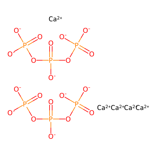 Pentacalcium bis(triphosphate) structure