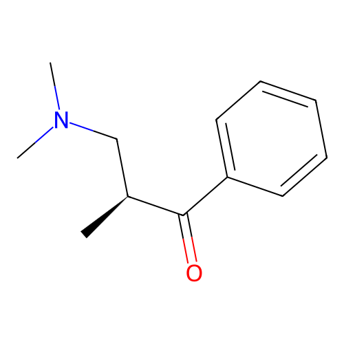 3-(Dimethylamino)-2-methylpropiophenone, (S)- structure