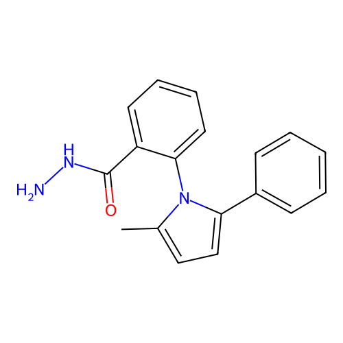 2-(2-Methyl-5-phenylpyrrol-1-yl)benzohydrazide structure