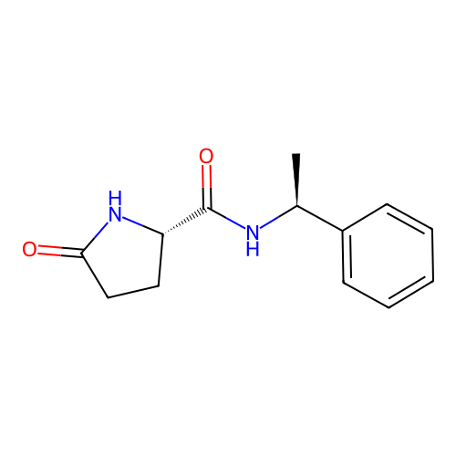 5-Oxo-N-[(1S)-1-phenylethyl]-L-prolinamide structure