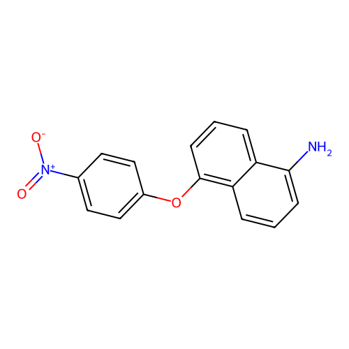 5-(4-Nitrophenoxy)naphthalen-1-amine structure
