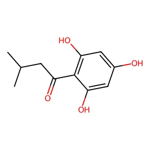 3-Methyl-1-(2,4,6-Trihydroxyphenyl)Butan-1-One structure