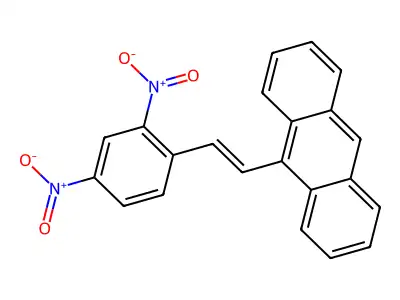 9-[2-(2,4-Dinitrophenyl)ethenyl]anthracene structure