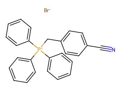 (4-Cyanobenzyl)triphenylphosphonium bromide structure