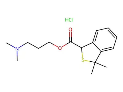 Guanidine, ((5-chlorobenzo(b)thien-2-yl)methyl)-, monohydriodide structure