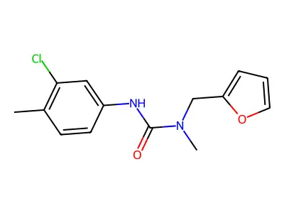 1-(3-Chloro-4-methylphenyl)-3-furfuryl-3-methylurea structure
