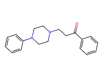 Propiophenone, 3-(4-phenyl-1-piperazinyl)- structure