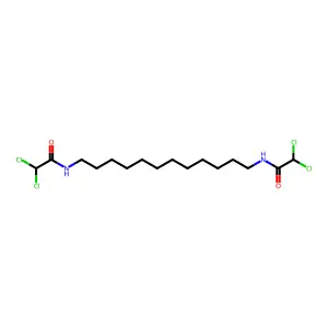 N,N'-Bis(dichloroacetyl)-1,12-diaminododecane structure