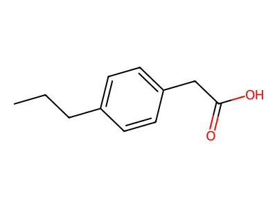 4-N-Propylphenylacetic Acid structure