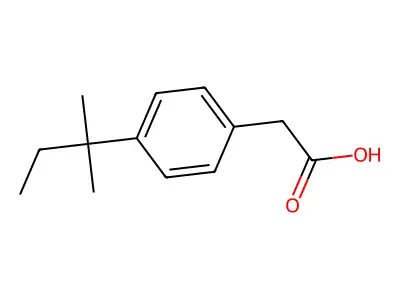 2-[4-(1,1-Dimethylpropyl)phenyl]acetic acid structure