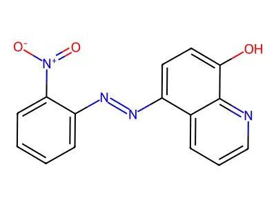 5-[(2-Nitrophenyl)diazenyl]quinolin-8-ol structure