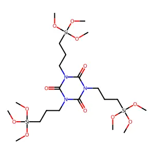 Tris(3-(trimethoxysilyl)propyl) isocyanurate structure